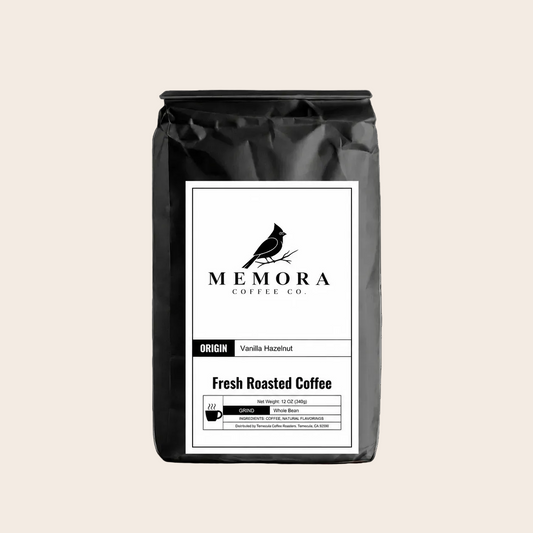 Mimi's Cup vanilla hazelnut coffee, 12oz bag